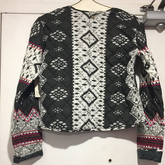 BILLABONG OPEN FRONT CROPPED QUILTED JACKETS SIZE M - Picture 2 of 9